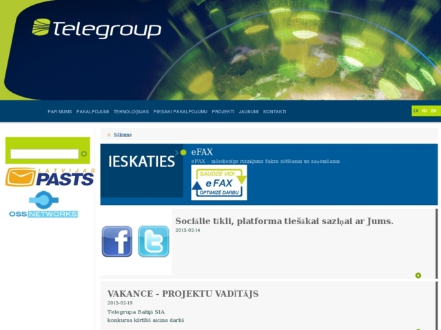 Telegrupa Baltijā, SIA